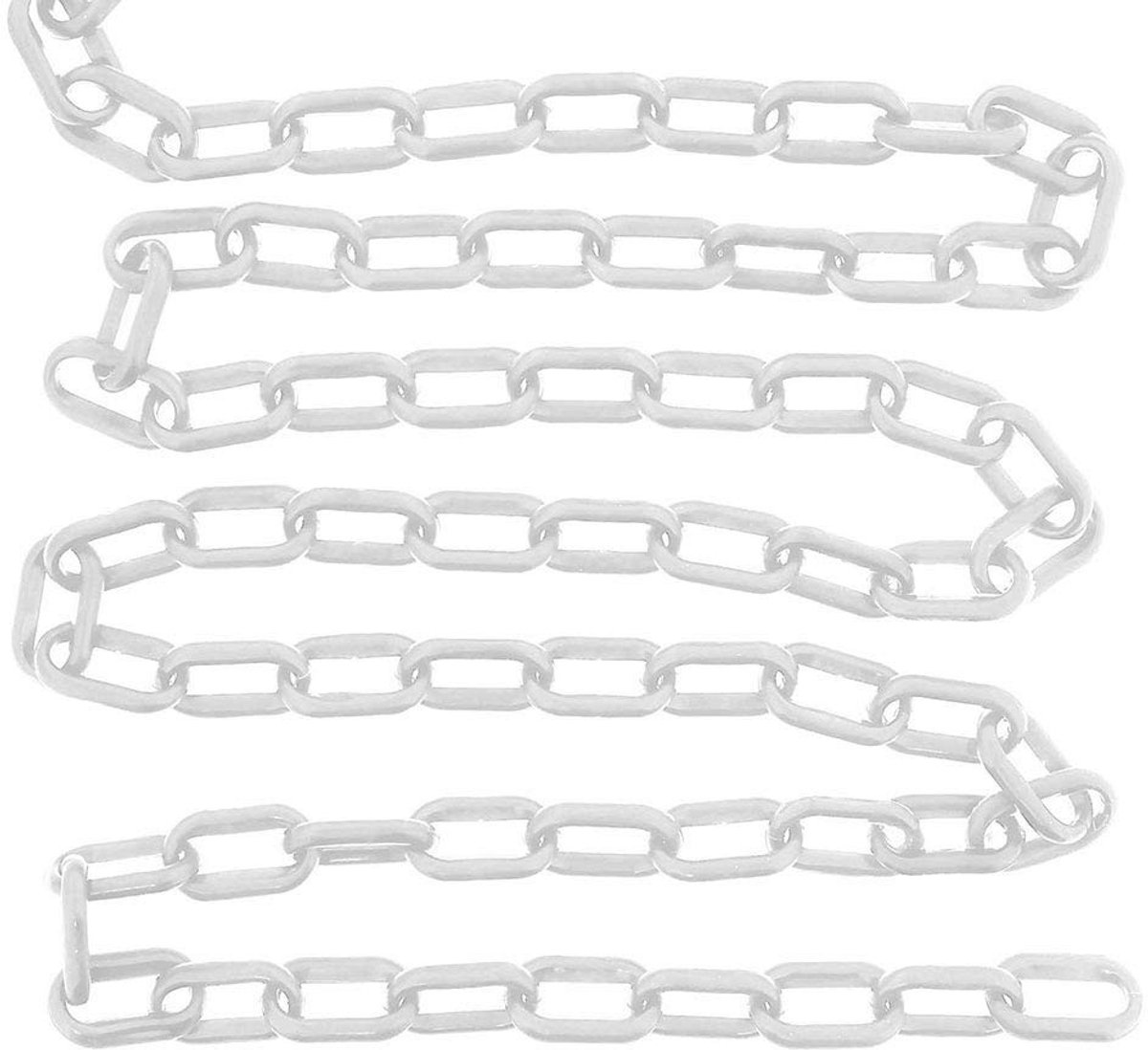 Dailygoods- Waarschuwingsketting Lichtgewicht - Afzetketting Rood/Wit - Duurzaam Kunststof - Voor Snelweg Onderhoud - Gevaarlijke Gebieden - 10mm x 10m