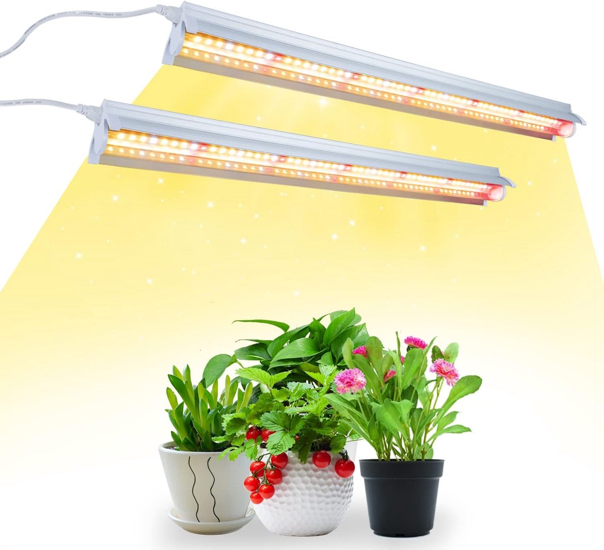 Plantenlamp LED - Kweeklamp Set - Planten Kweken - Full Spectrum Design - 42 cm - Aluminium