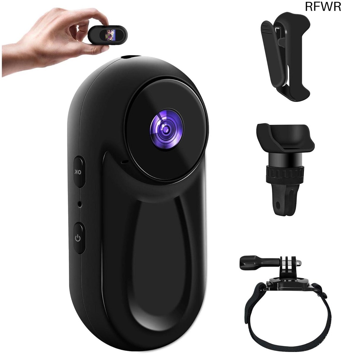 Mini Action Camera - Draagbare Camera - Momenten Vastleggen - Ultra Compact Ontwerp - 1080p Full HD - Zwart