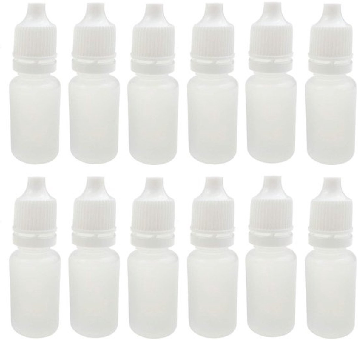 Allecto - Lege Foam Oogdruppel Flessen - 50 Stuks - Ideaal voor