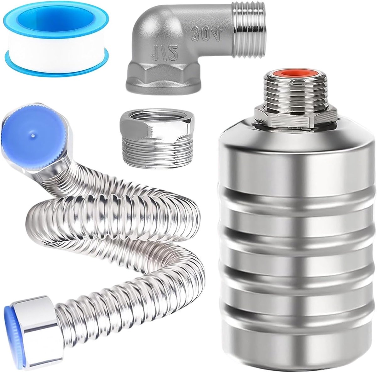 Automatische Waterniveau Regelklep 1/2 Inch en 3/4 Inch met Drijvende Klep van RVS voor Waterkranen, Zwembaden en Dierentanks