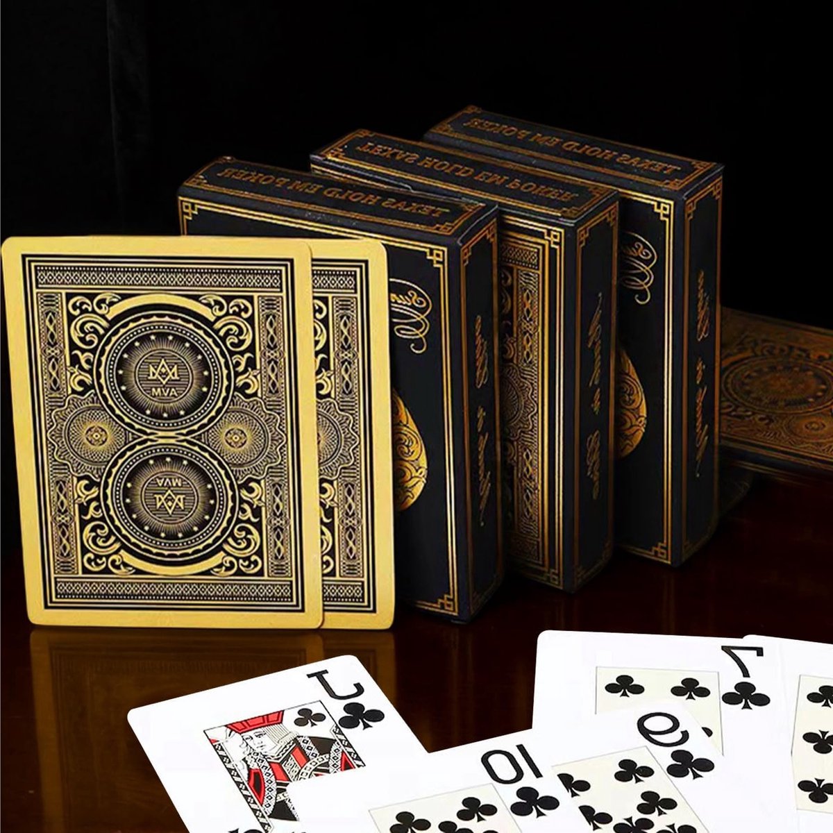 Waterdichte Speelkaarten - Jumbo Index Poker Deck met Grote Letters voor Volwassenen, Professionele Kaartenset met Opbergdoos en Perfecte Cadeau-optie voor Spelletjesavonden