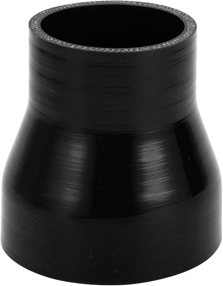 LAUZY- Silicone Slang 4-Laags - Binnendiameter 63mm/89mm - Lengte 100mm - Zwart - Bestand tegen hoge temperaturen - Geschikt voor koelvloeistof - Koelslang