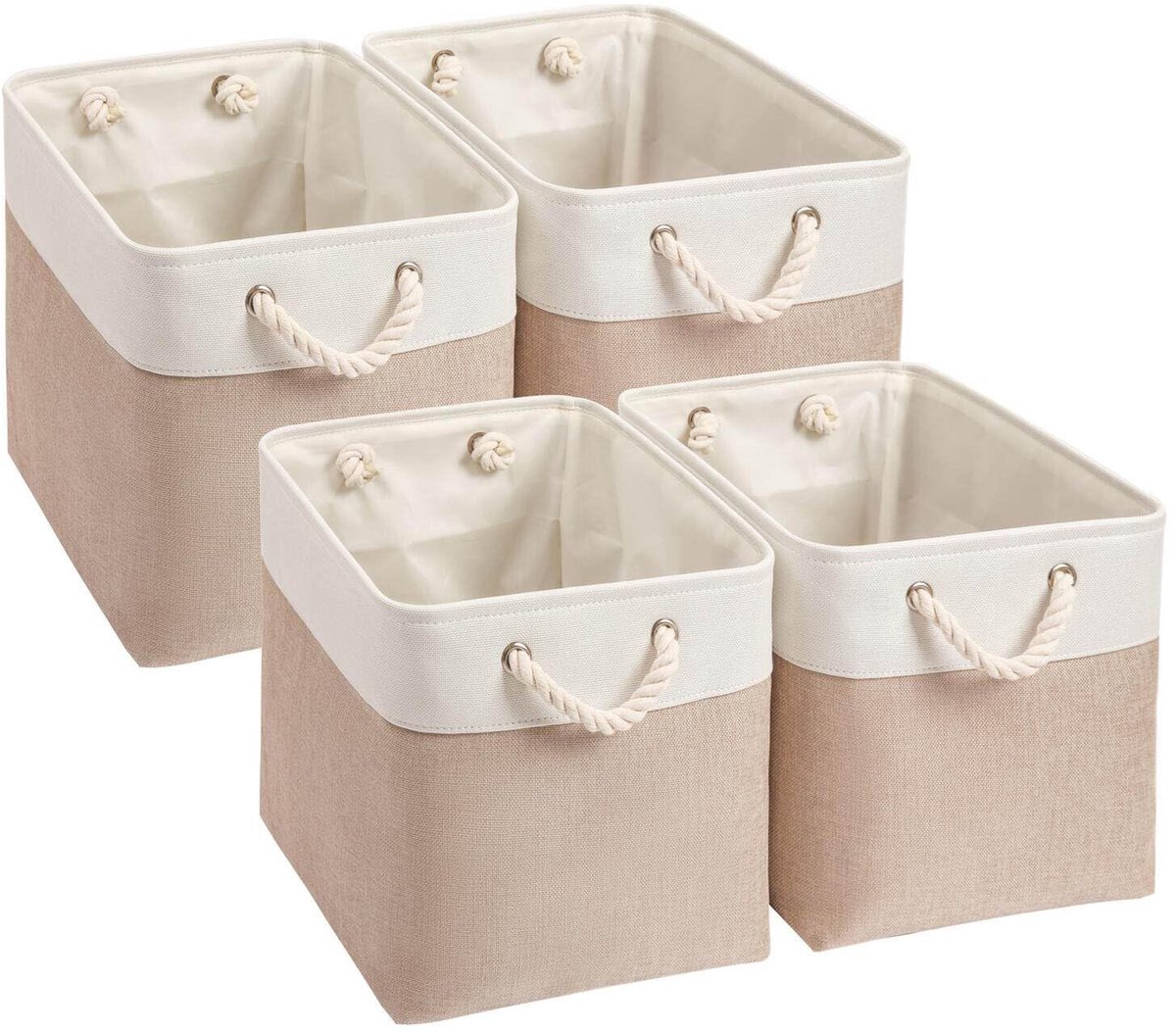JHUBERS- Opbergdoos 33 x 33 x 33 cm - Stoffen Opbergmand - Opbergdoos voor Kleding - Opbergdoos voor Speelgoed - Opbergdoos voor Kallax - Geschikt voor Diverse Opslag