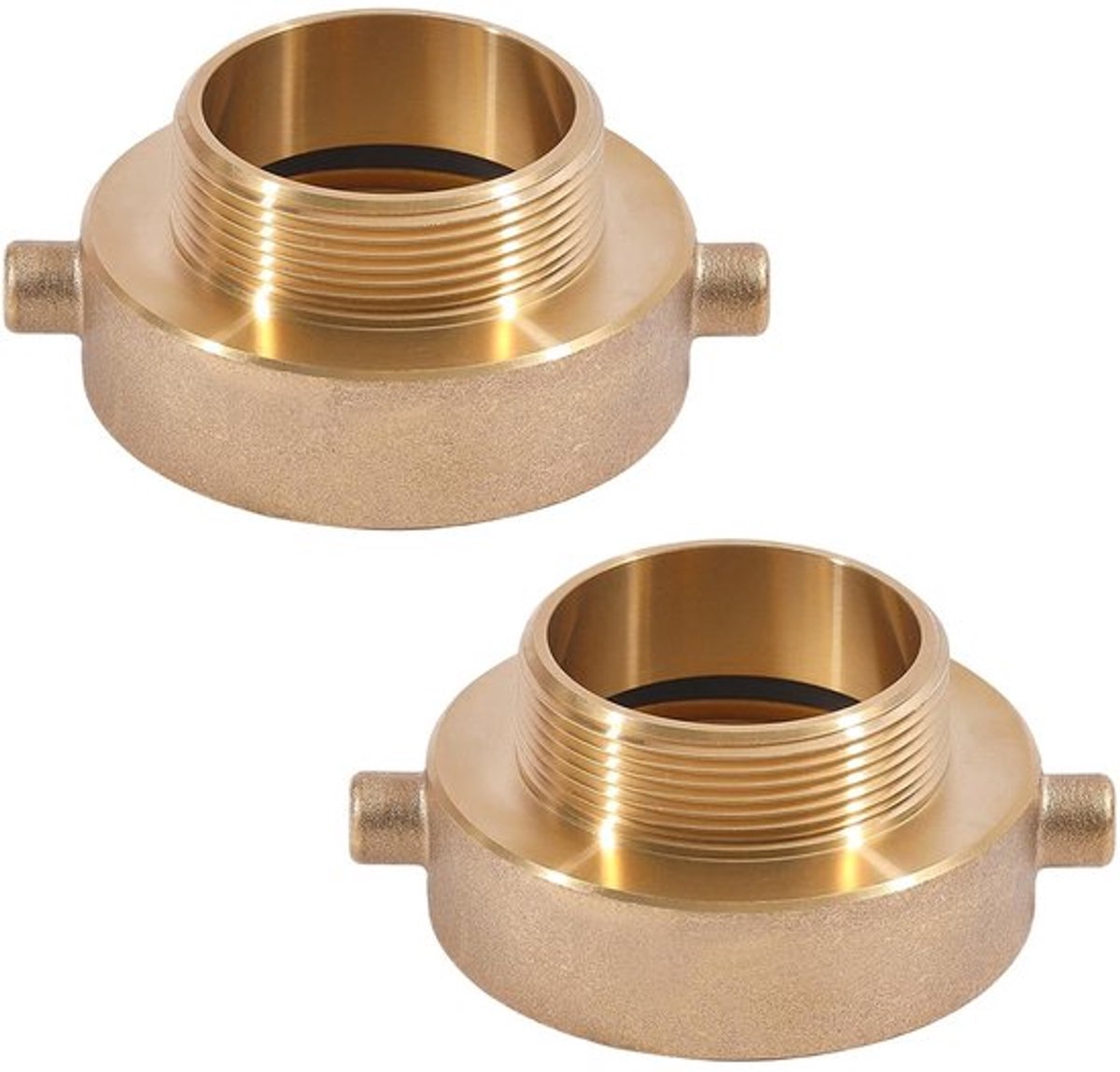 Allecto - Brandkraan Slang Adapter - Messing - 2-1/2 inch Nh