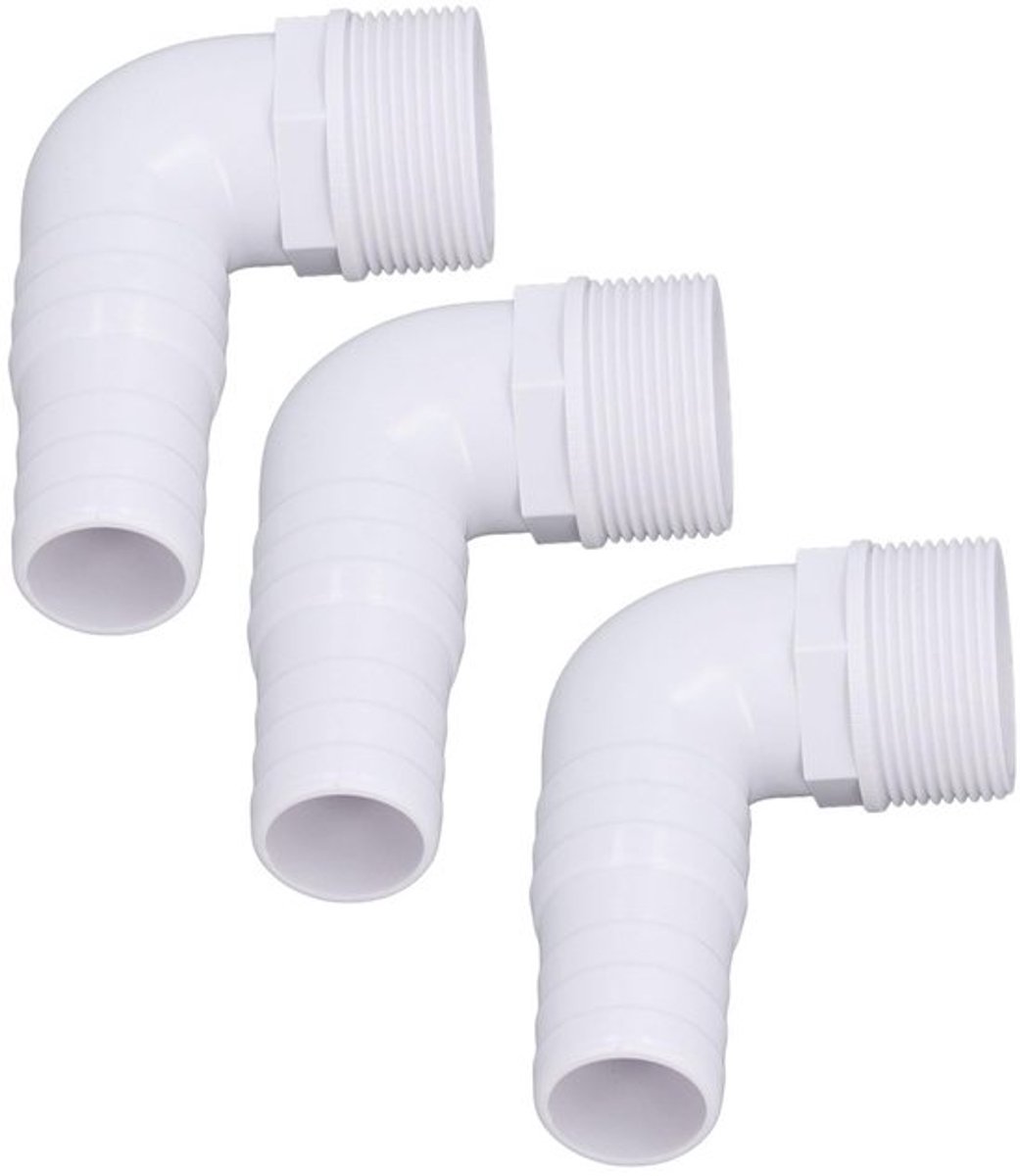 Allecto - Elleboogadapterconnector - 3 Stuks - Duurzaam en Eenvoudig