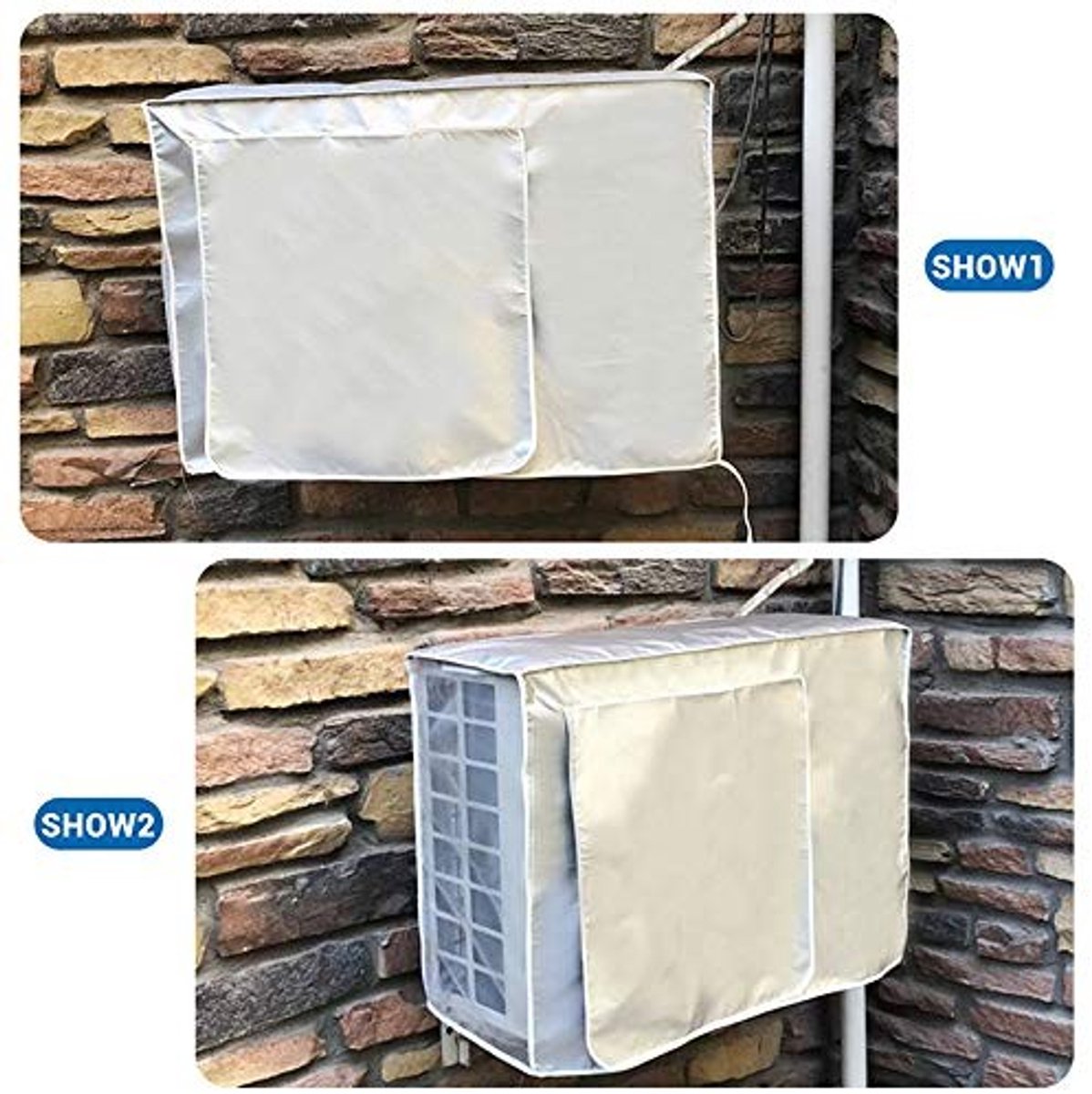 Dailygoods- Airconditionerhoes Waterdicht - Oxford-doek - Zonbescherming - Stofdicht - Koudebestendig - 98*40*75 cm - Airconditioner Cover