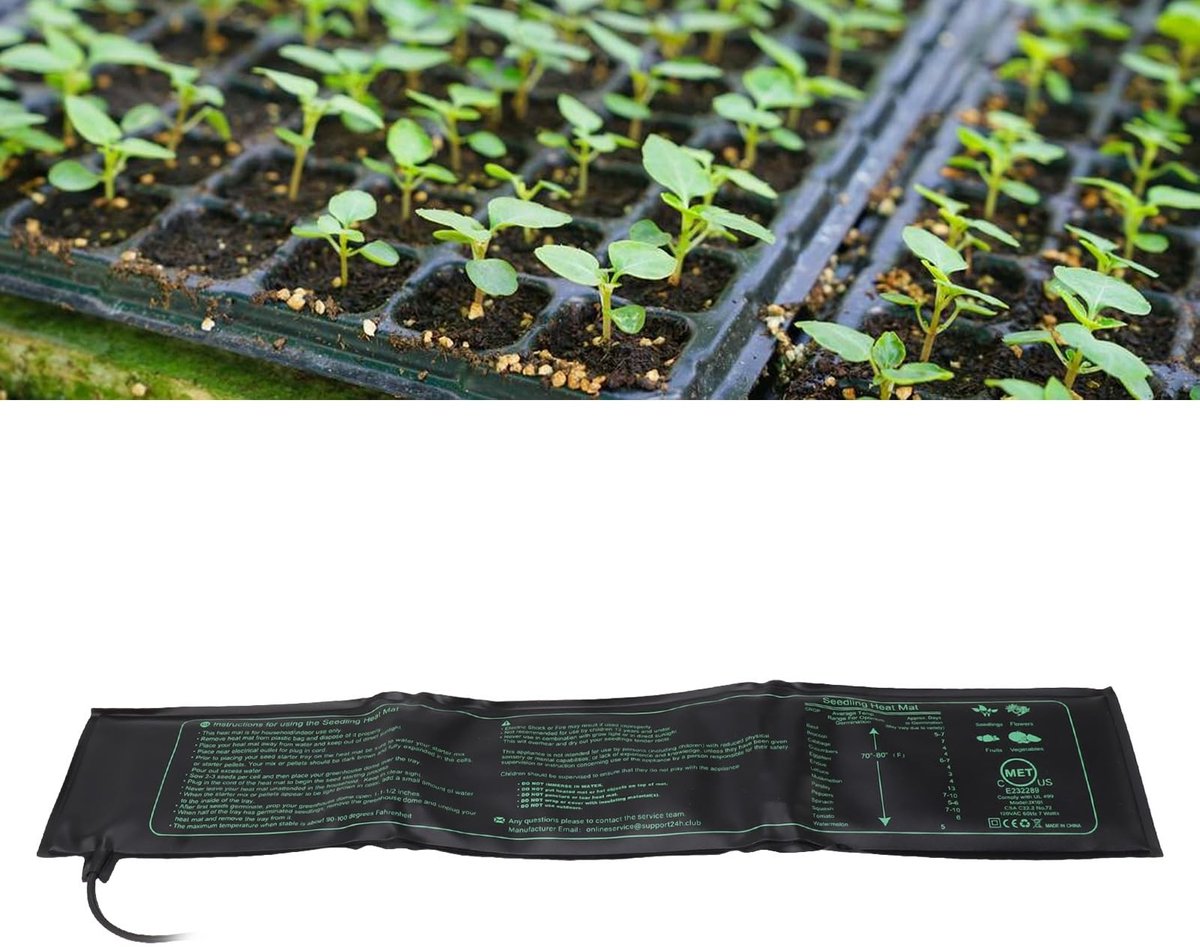 Dailygoods- Verwarming Pad - Opvouwbaar ontwerp - Verwarmingsmat met Thermostaat - Kieming