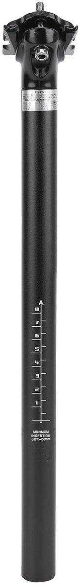 Dailygoods- Zadelpen Verstelbaar - Zadelpen 27,2 mm - Aluminium - Fiets - Mountainbike - Buis 400 mm - Fietszadelpen