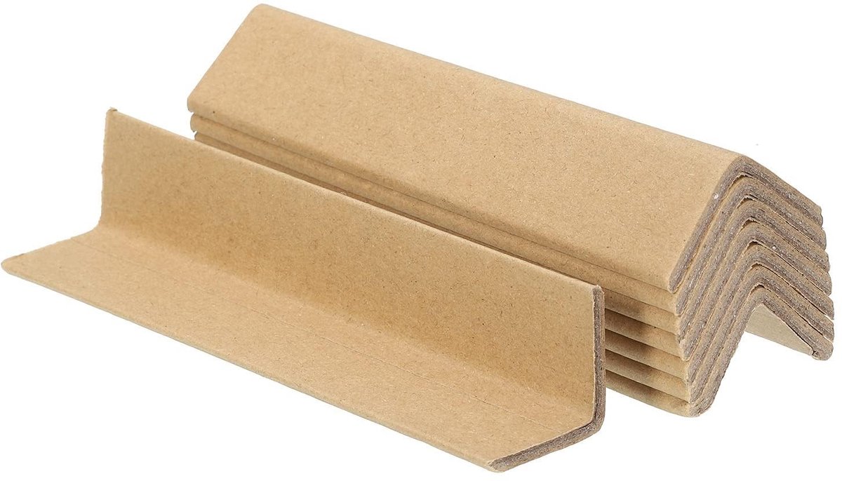 Dailygoods- Hoekbeschermer Verstelbaar - Kartonnen Hoekbeschermers - L-vormig 150 x 30 mm - 3 mm Dikte - 24 Stuks - Bescherming voor Kunst en Verpakking - Hoekbescherming