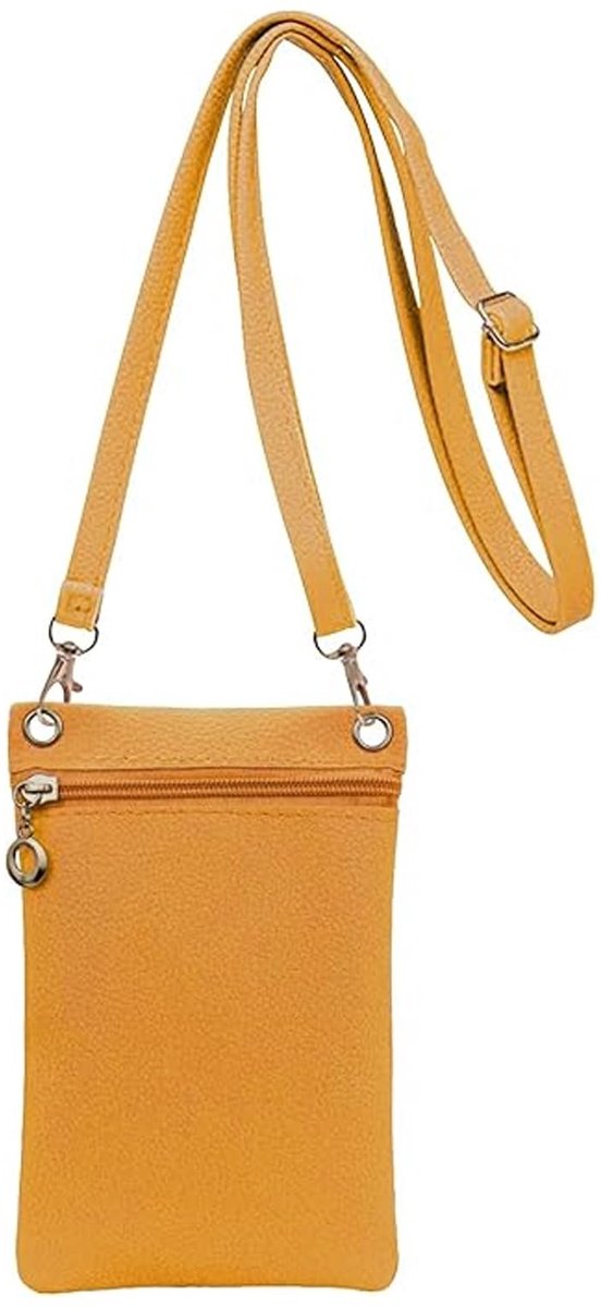Dailygoods- Schoudertas Dames Zacht PU-Leer - Mini-Crossbody - Afneembare Verstelbare Riem - Mobiele Telefoon Tas - Compact 19x12,5x1 cm - Slijtvast en Hoogwaardig - Crossbodytas