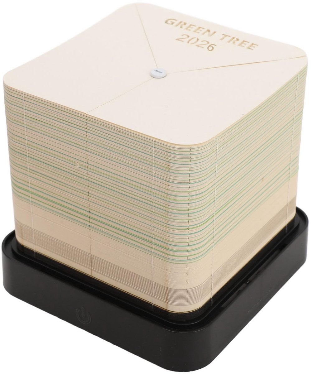 Dailygoods- Kladblok 3D Effect - Weekkalender 2026 - Aardekalender - Handgescheurd Papier - Uniek Artistiek Ontwerp - Duurzaam Materiaal - Notitieblok