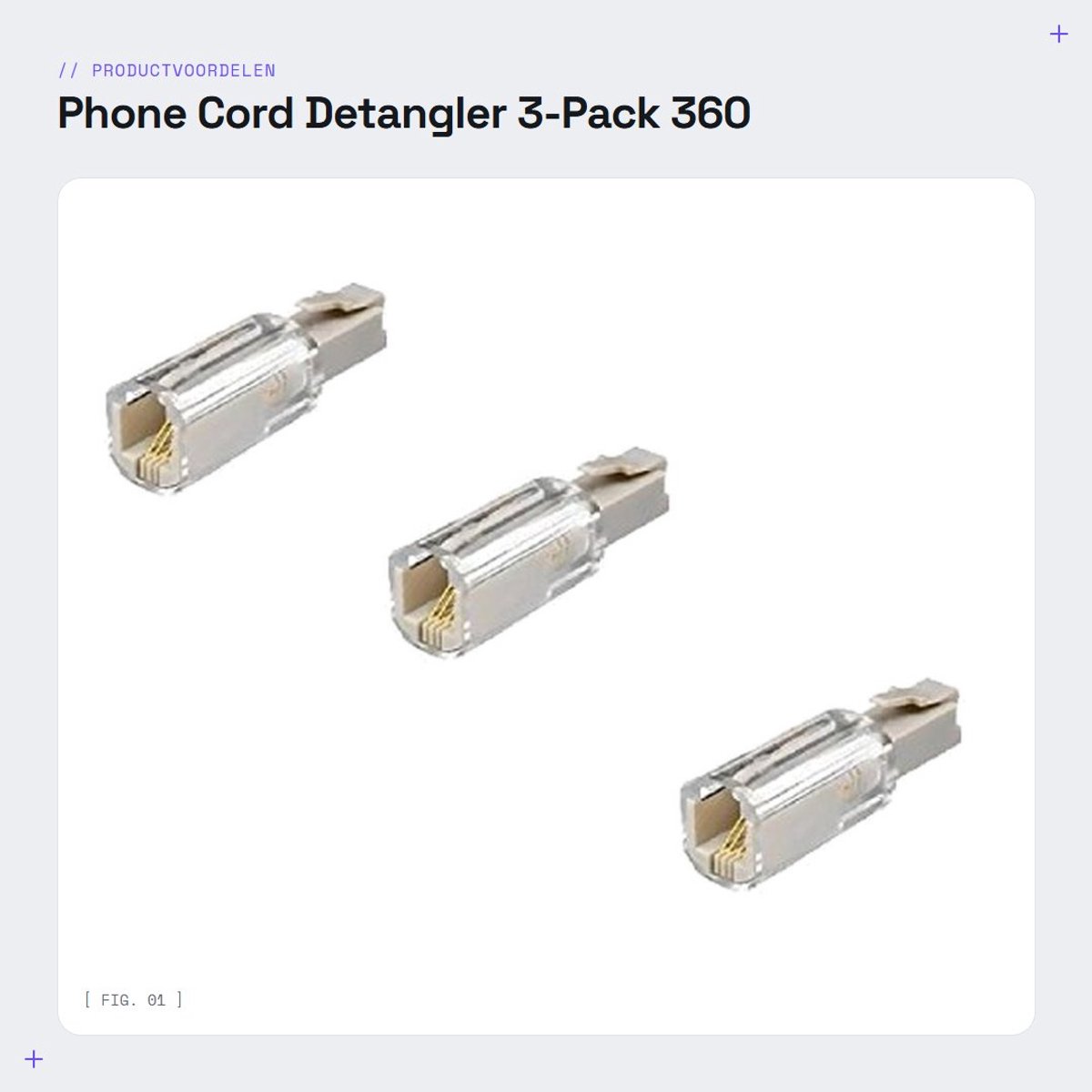 Dailygoods- Telefoonkoord Ontwarmer - Telefoonkoord Universeel - Telefoonkoord Kralen - Telefoonkoord Kort - Telefoonkoord Lang - Eenvoudig te installeren zonder gereedschap
