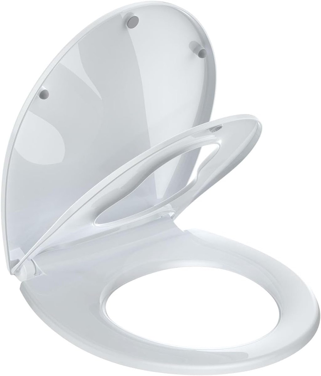 Toiletzitting met Kinderzitje - Potty training seat - Hygiënisch Werken - Soft close functie - Universele maat - Wit