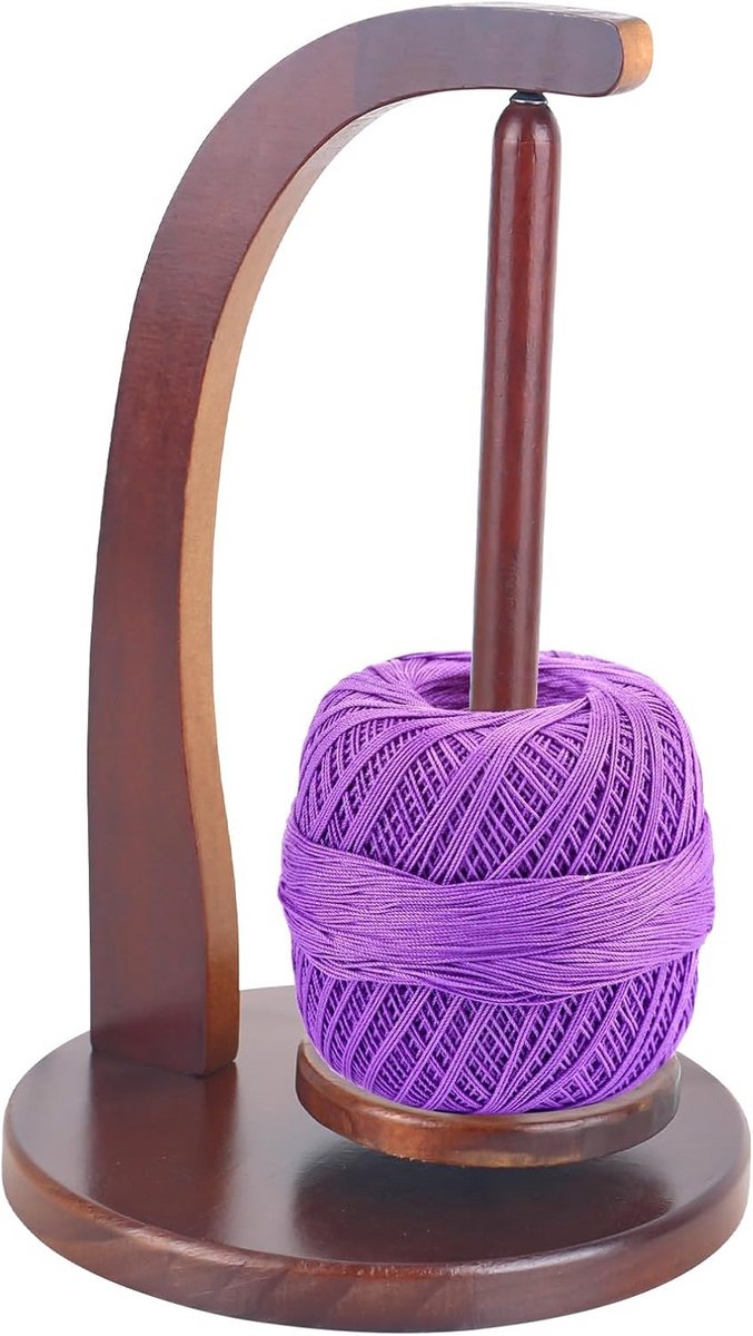 Wolroller Houder - Garen Dispenser - Breien Haken - Magnetisch Ontwerp - 275 x 175 cm - Bruin