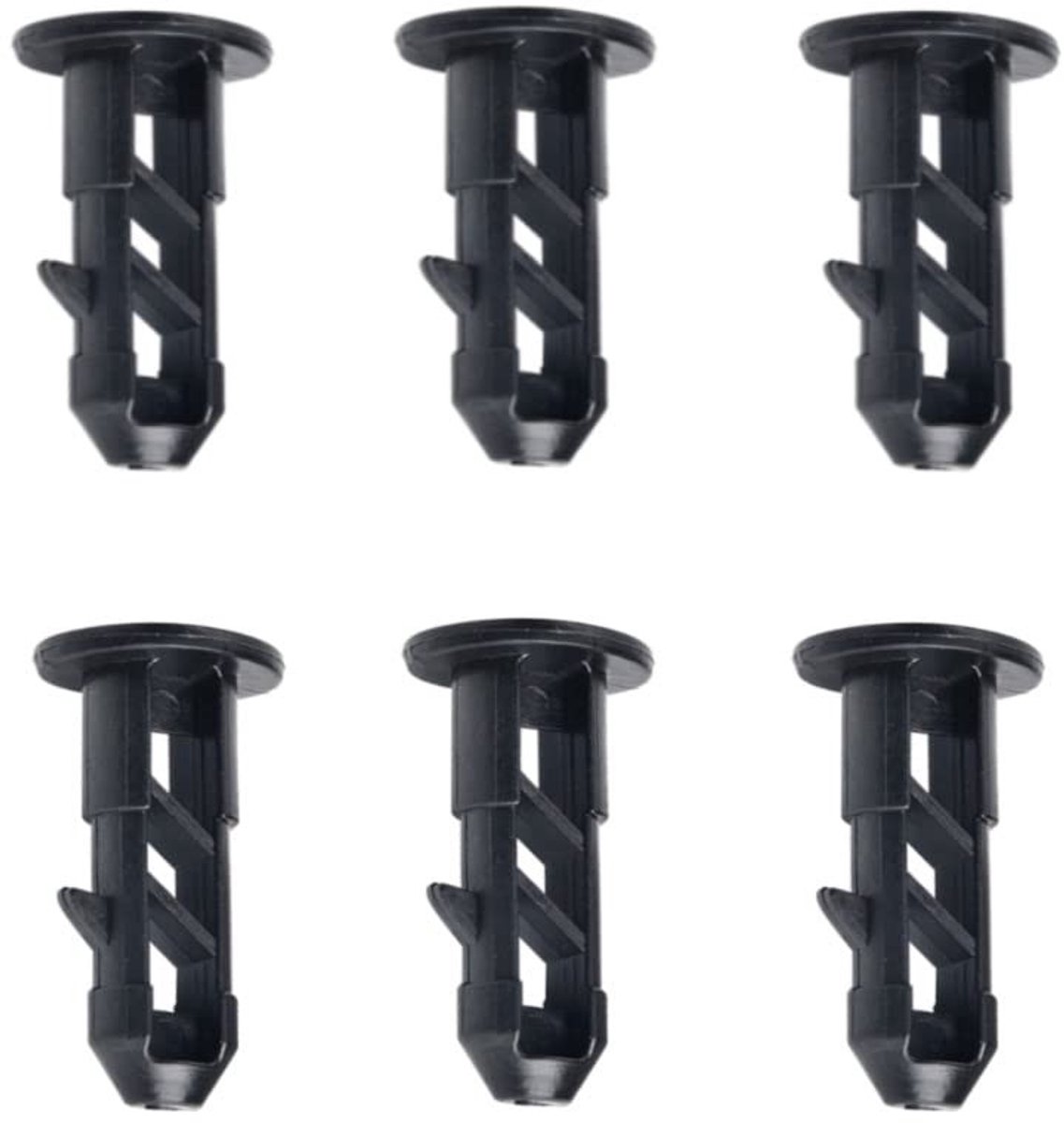 Dailygoods- Scharnierpins Hoogwaardig Kunststof - Vervangingsset 6 Stuks - Corrosiebestendig - Slijtvast - Voor 240L Wheelie Prullenbakken - Eenvoudig te Gebruiken - Afvalbak