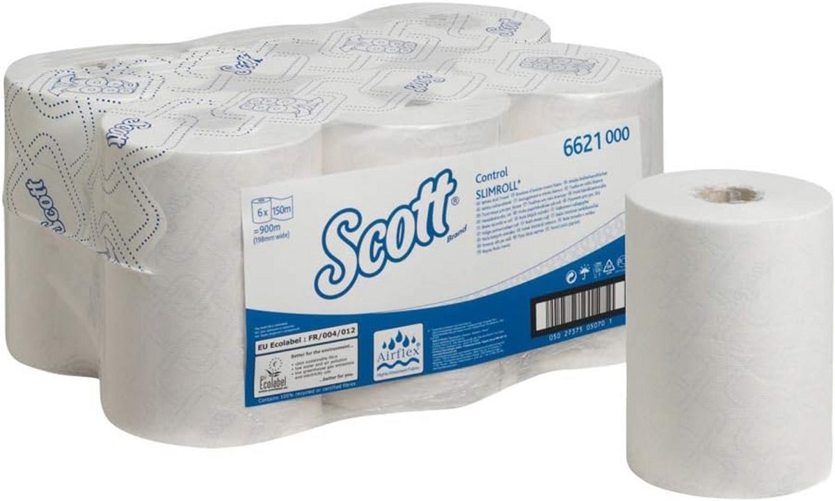 Papieren Handdoek Rollen - Keukenrol - Handen Drogen - Hoge Absorptie - 150 Meter - Wit