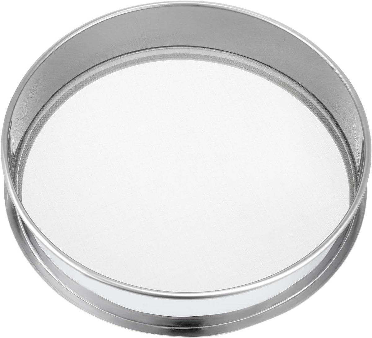 Dailygoods- Zeef 25 cm - Roestvrij Staal - Fijne Mesh - Stapelbaar - Duurzaam - Geschikt voor Kruiden en Pollen - Zeefbak