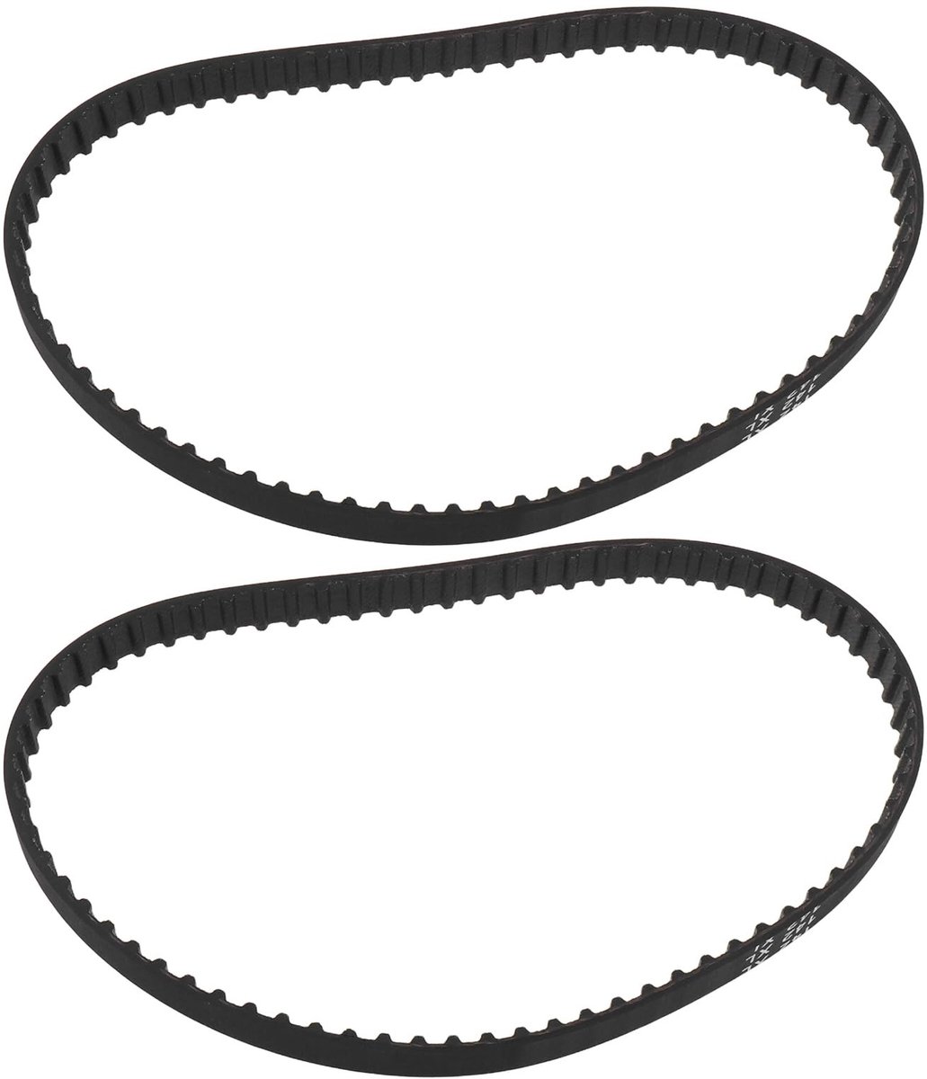 Dailygoods- Distributieriem Getand - 2 Stuks - 142XLx3/8 - Vervangingsriem - Compatibel met Record Power BDS150 - Rubber Materiaal - Aandrijfriem