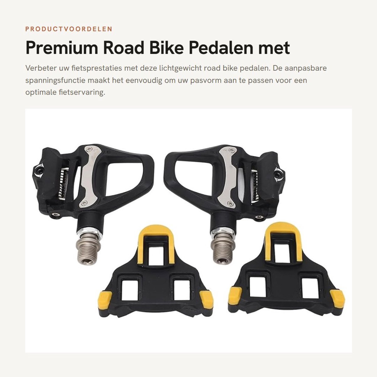Dailygoods- Fietspedalen Lichtgewicht Moly As - Fietspedalen Stadsfiets - Fietspedalen Mountainbike - Fietspedalen Racefiets - Aanpasbare Spanningsfunctie - Verbeterde Fietsprestaties - Fiets Pedalen