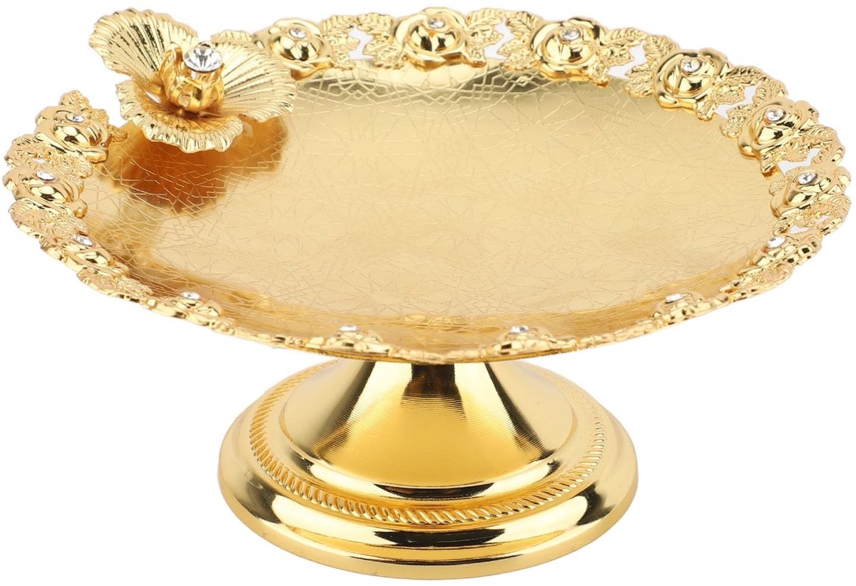 Dailygoods- Taartstandaard Elegante Voetstukdisplay - Taartplateau - Multifunctioneel - IJzerlegering - Ideaal voor Feesten - Geschikt voor Taarten en Gebak