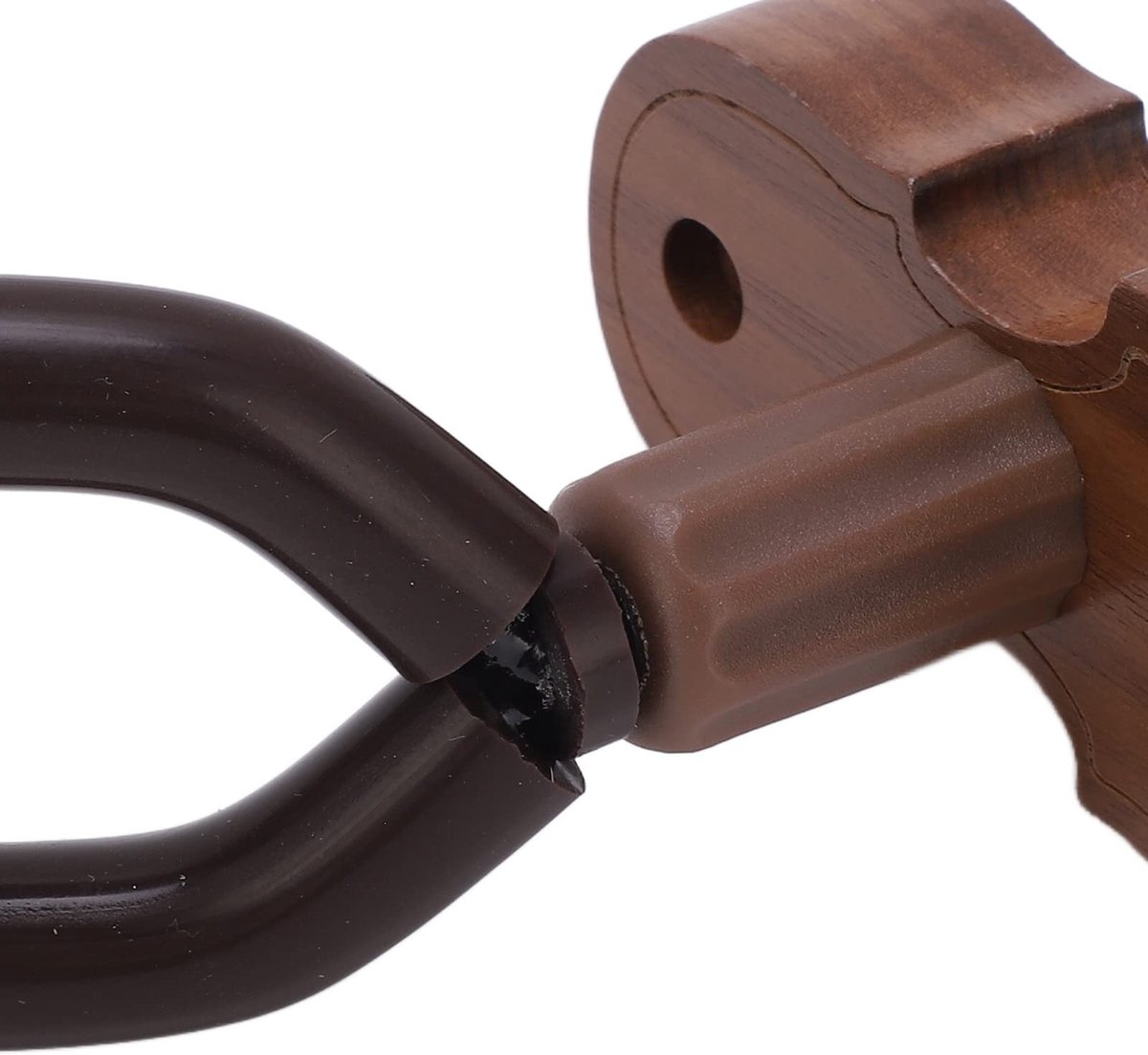 Dailygoods- Vioolhouder Houten Basis - Wandmontage - Vioolvorm - Boogframeontwerp - Beschermkussen - Professionele Accessoires - Instrumenthouder