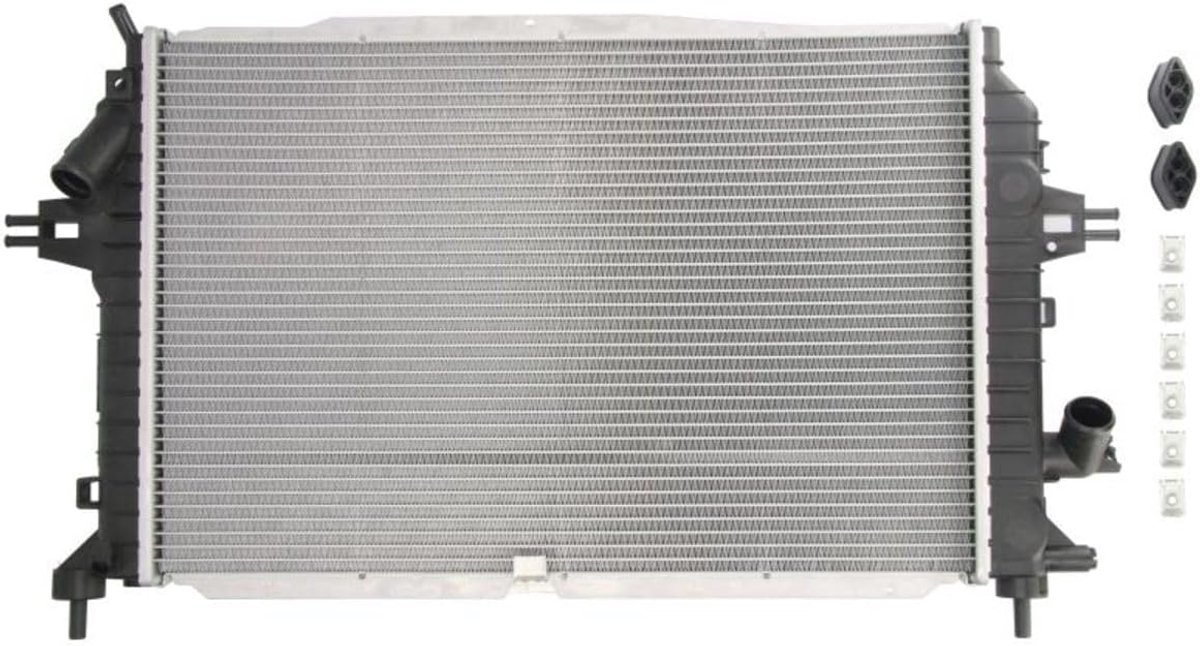 Motor Koeler - Auto Radiator - Auto Onderhoud - Aluminium Koelvin - 600x409x26 mm - Zwart