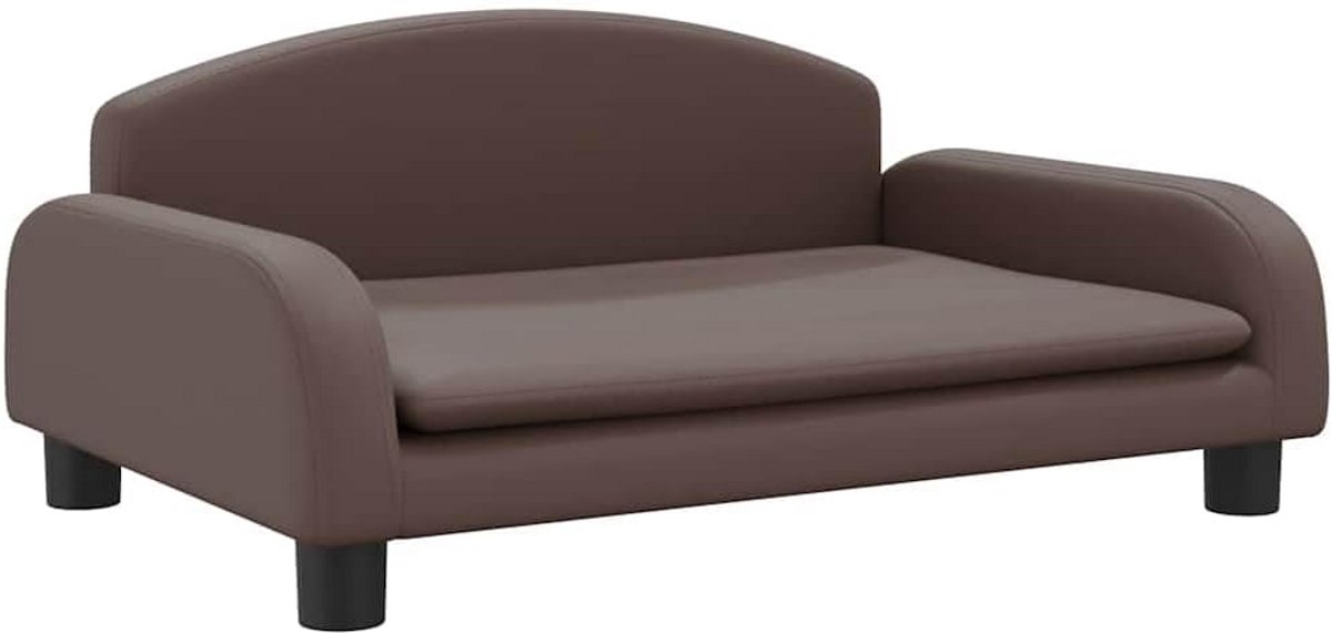 Kinderbankje - Mini Sofa - Ontspannen - Veilig Ontwerp - 70x45x30 cm - Bruin