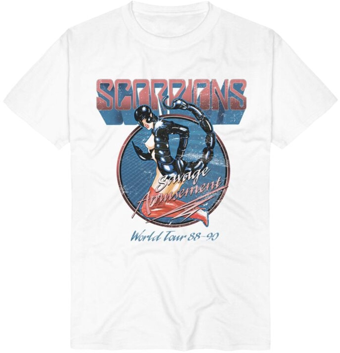 Scorpions Savage Amusement World Tour Heren T-shirt - wit - S