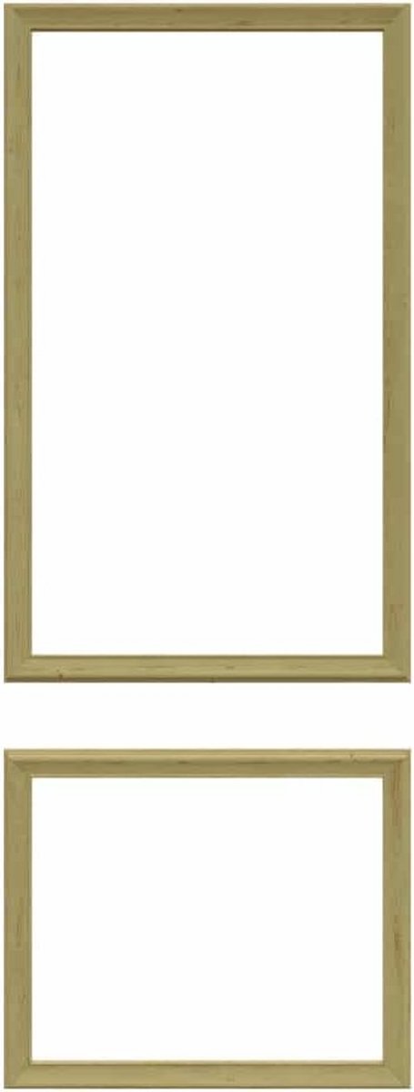 Deursierlijsten Set - Deur Decoratie - Deuren Aankleden - 100% FSC Hout - 73-83 cm Deuren - Bruin