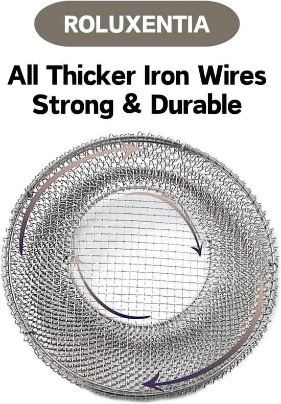 Opvouwbare Eiermand - Metalen mand - Eieren verzamelen - Met handvat - 21 cm - Zilver — afbeelding 5