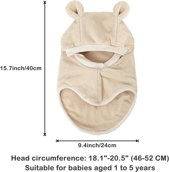 Baby Muts - Wintermuts Kinderen - Warm Blijven - Zachte Polyester - 1-5 Jaar - Unisex — afbeelding 2