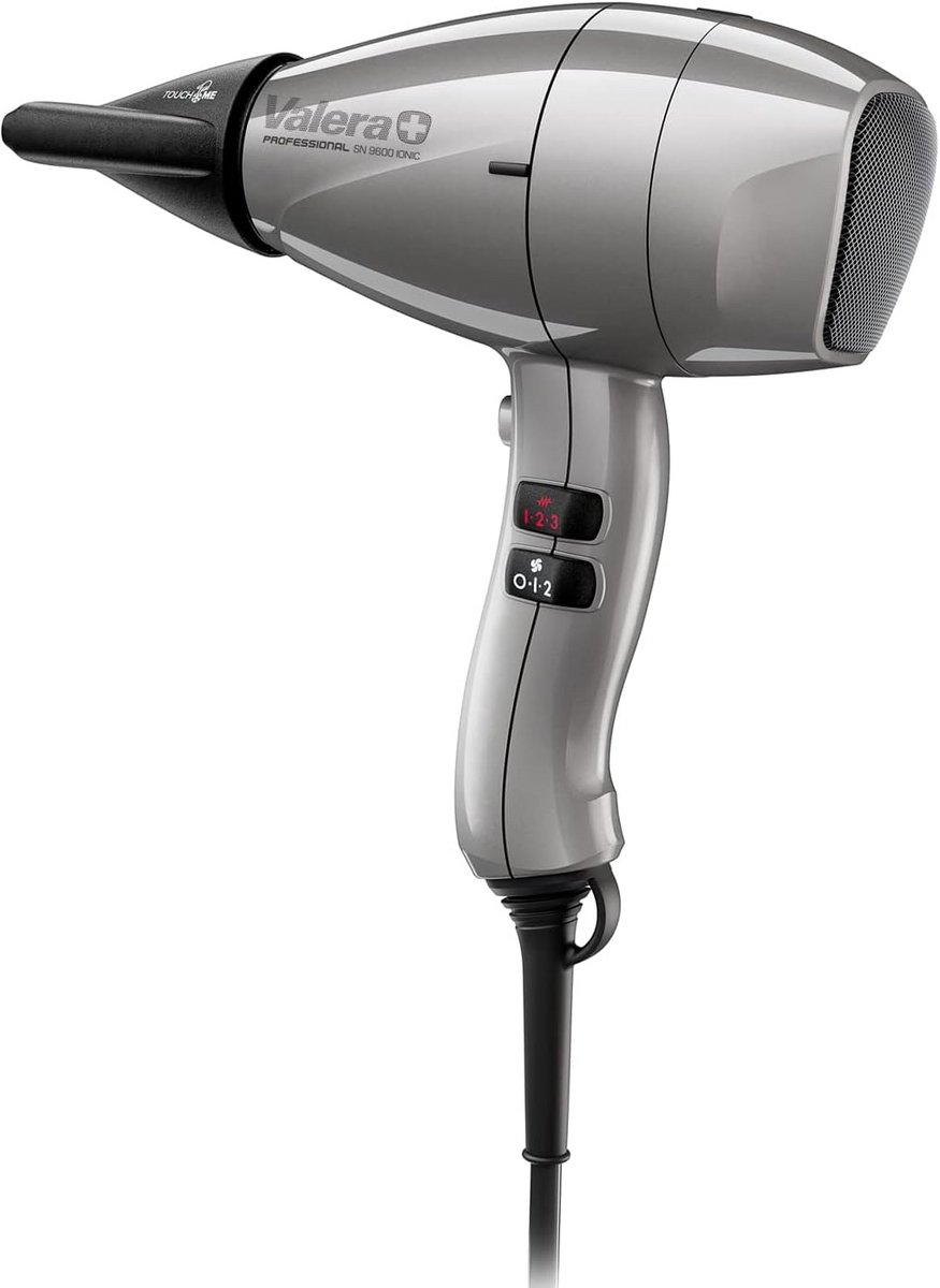 Professionele Haardroger Compact - Krul föhn - Snel Haar Drogen - Met Ionengenerator - 2100 Watt - Zilver Grijs