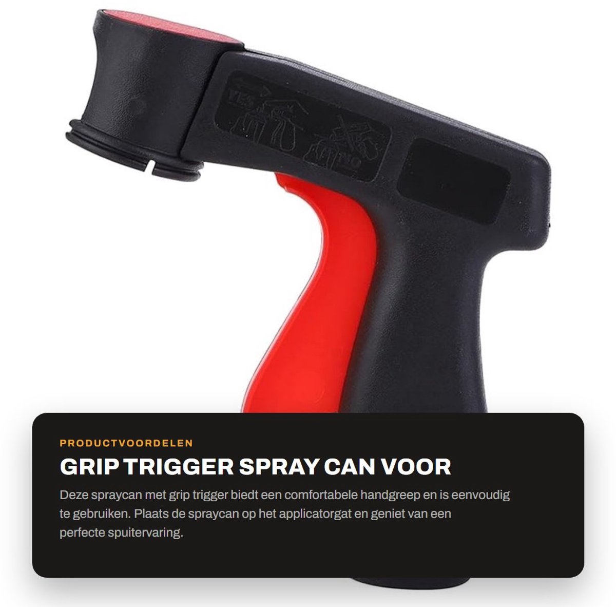 Dailygoods- Spuitbus Comfort Grip - Spuitfles - Sprayflacon - Spuitbus Lucht - Spuitbushouder - PP Materiaal - Aerosol
