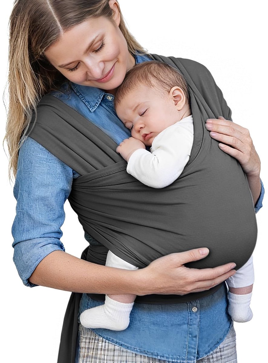 Dailygoods- Draagdoek Hoogwaardig Materiaal - Draagzak - Baby Speelgoed - Draagdoek Pasgeborenen - Draagdoek Peuter - Ademend Katoen - Babydraagzak