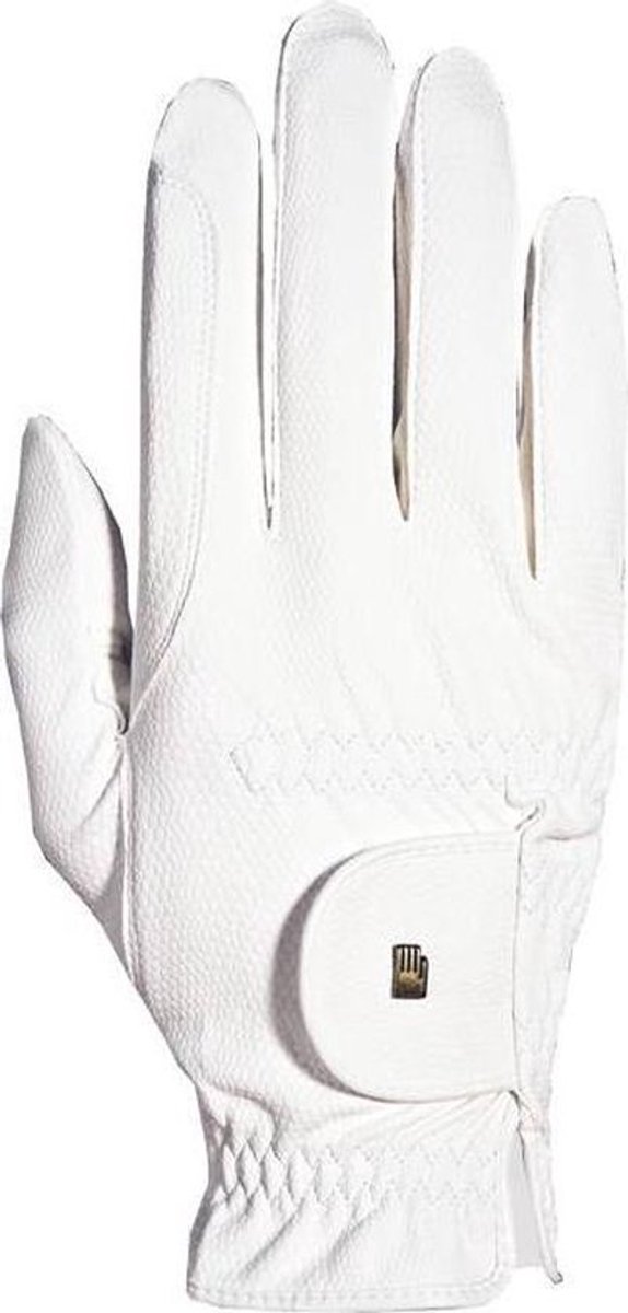 Handschoen Roeckl-Grip White - 6 | Paardrij handschoenen