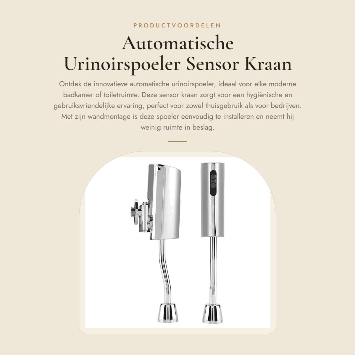 Dailygoods - Automatische Urinoirspoeler - Sensor Kraan - Wandmontage - Badkamer Toiletspoeler - Hygiënisch en gebruiksvriendelijk - Voor thuis en bed...