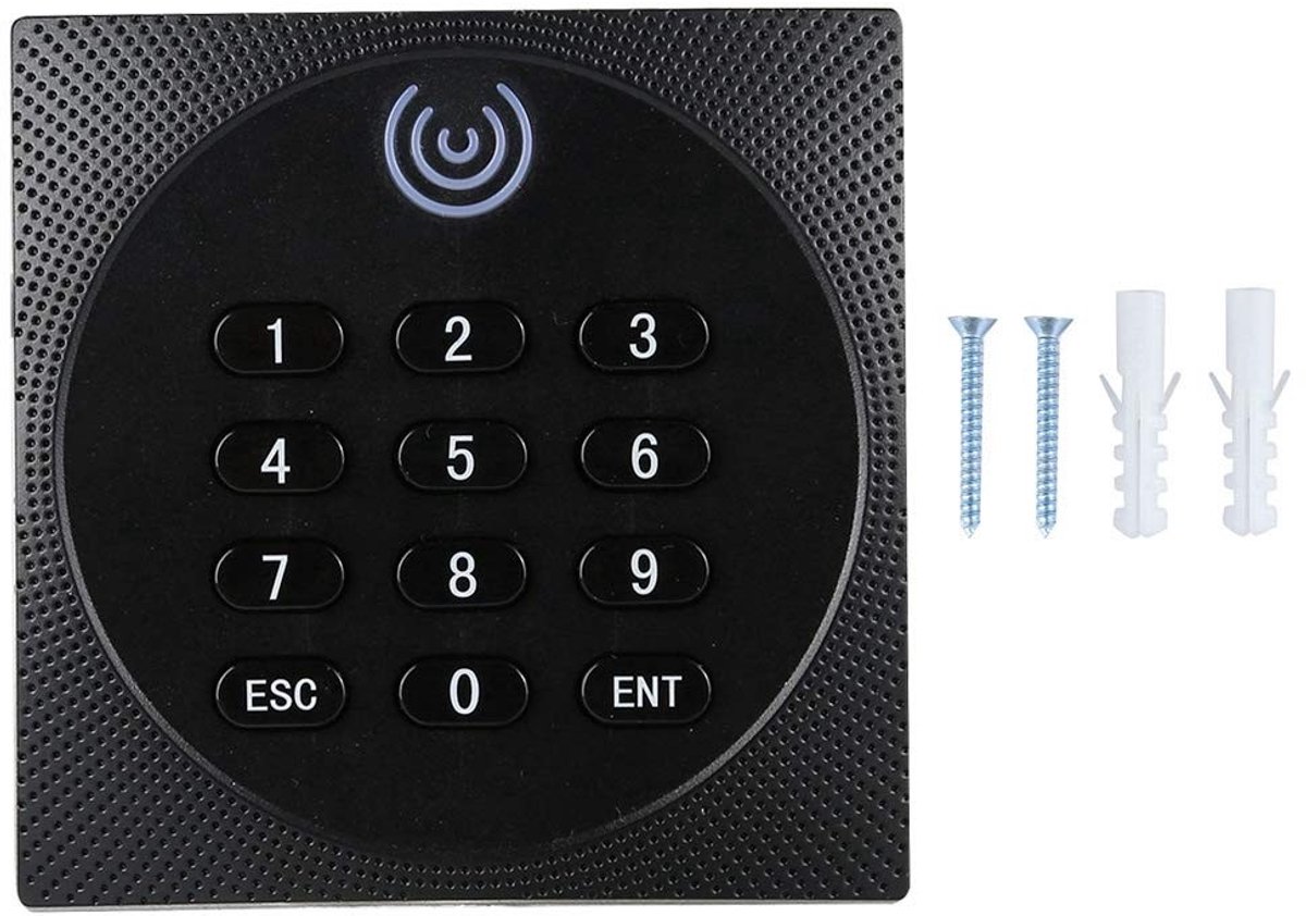 Dailygoods- Toegangscontrolesysteem Waterdicht - RFID Kaartlezer - Wiegand 26 Interface - Binnen/Buiten gebruik - ABS/PVC Materiaal - 3,4 x 3,4 x 0,7 inch