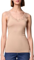 Pieces dames hemd kant - Lace Top - Barbera - XS - beige