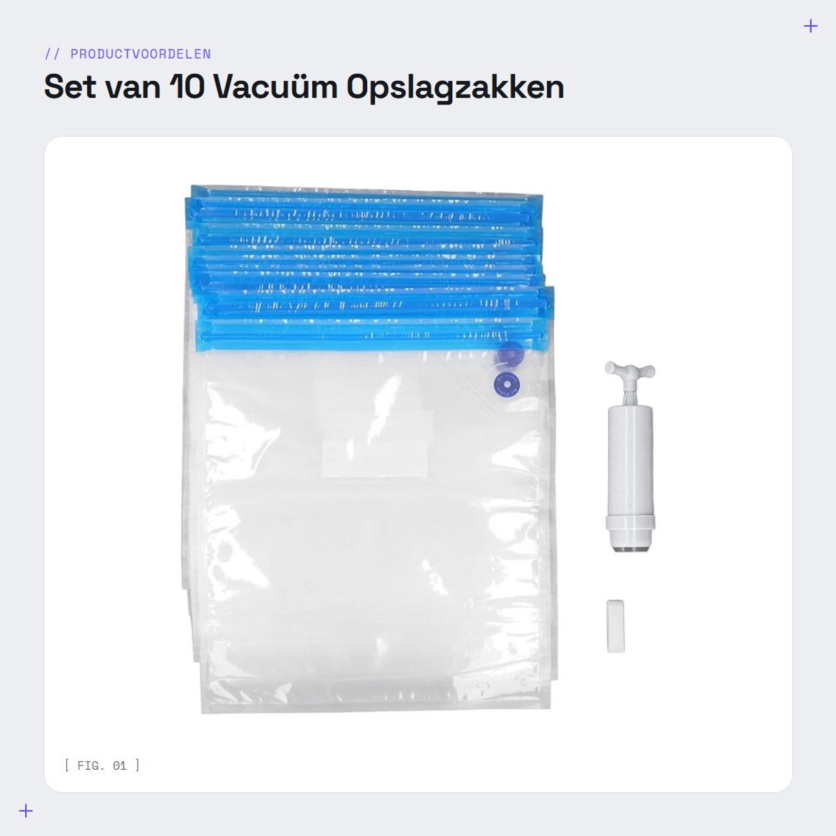 Dailygoods- Filament Opslagzakken - 10 Stuks - Vacuüm Verzegeld - Opbergzakken voor 3D-printerfilament - PE/PP Materiaal - 34 x 30 cm
