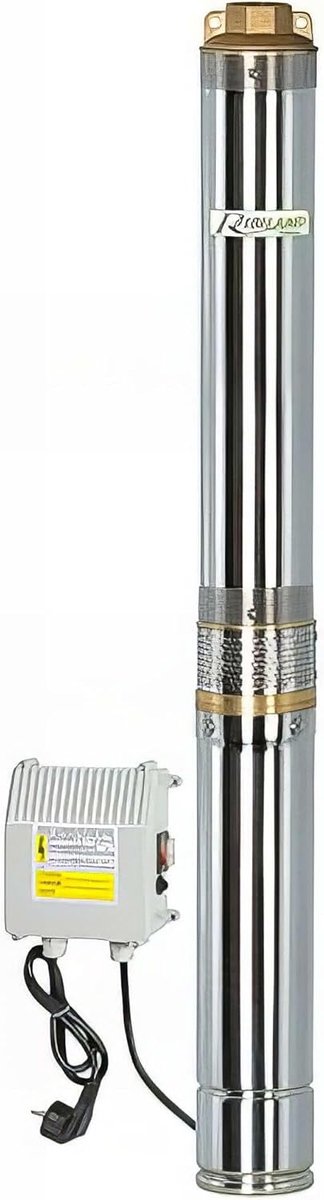 Dompelpomp RVS - Waterpomp Grondwater - Water Verplaatsen - Met Schakelkast - 40 Meter Diepte - Zilver