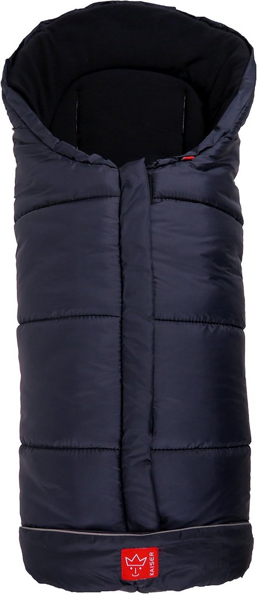 Thermo Fleece Voetenzak - Baby slaapzak - Kinderwagen comfort - Reflecterende strepen - 105 x 48 cm - Marineblauw