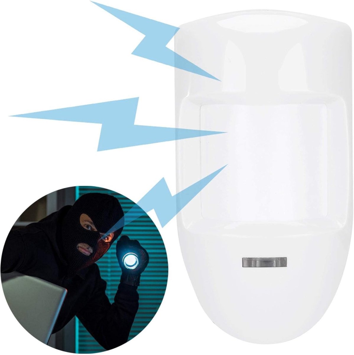 Universele 12V PIR Bewegingsmelder met Alarm voor Beveiligingssystemen