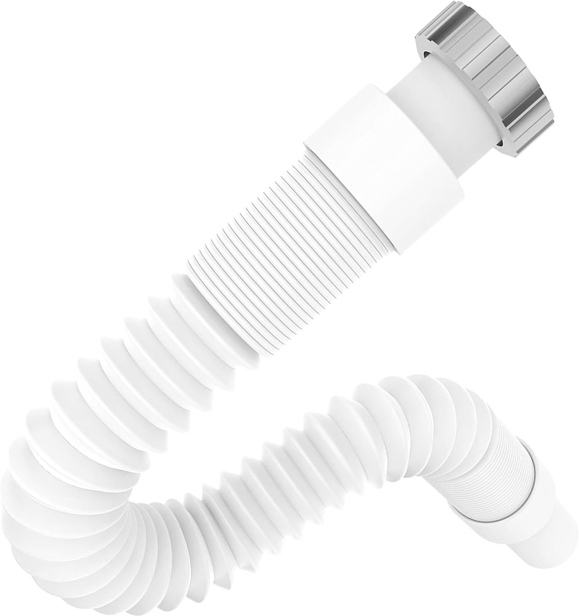 Kunststof Buissifon - Afvoerbuis - Keuken Installatie - Uittrekbaar - 32 mm - Wit