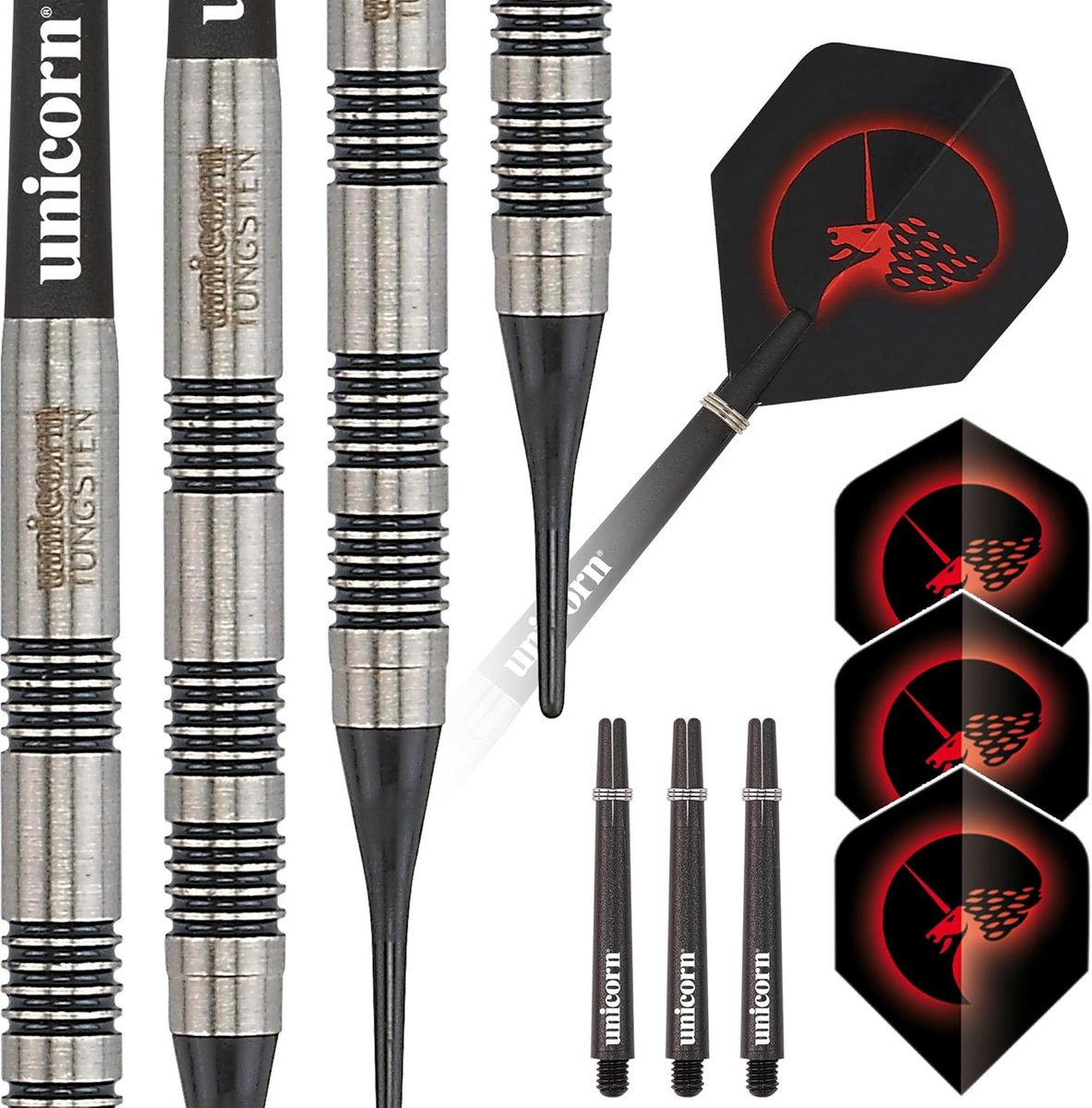Stalen Darts - Dartpijlen Set - Precisie Werpen - Wolfraam Kwaliteit - 17 gram - Meerkleurig