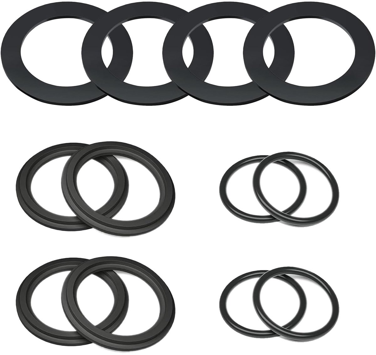 Dailygoods- O-ring vervanging 12 stuks - rubberen afdichtingsringen