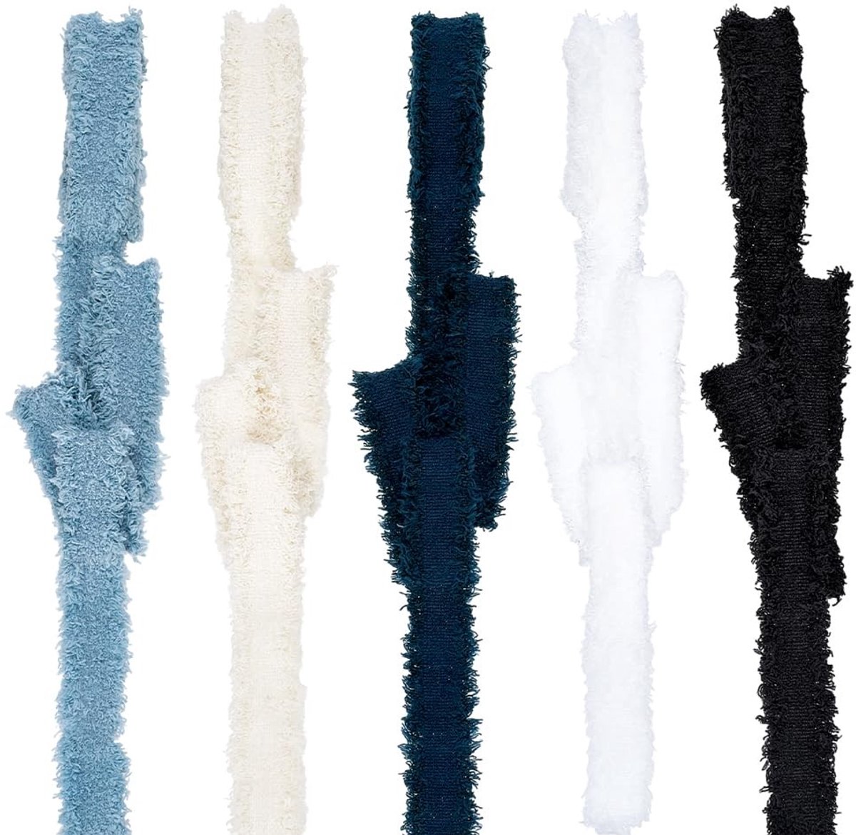 Dailygoods- Jeansband 10 meter - 5 Kleuren - 3,5 cm Breed - Denim Lint - Bruiloft Decoratie - Cadeauverpakking - Denimlint