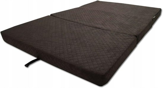 Vouwmatras - Gastenmatras Opvouwbaar - Logeren en Reizen - Wasbaar Afneembaar - 200 x 120 cm - Bruin — afbeelding 3