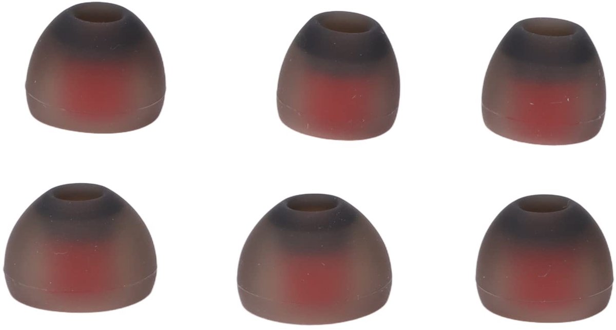 Dailygoods - Siliconen Oordopjes - Vervangende Oordopjes - Comfortabel en Ruisonderdrukkend - 6 Stuks - Geschikt voor In-Ear Hoofdtelefoons - Maten L,...