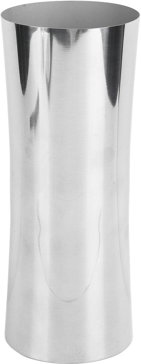 Dailygoods- Cilindervaas Roestvrij Staal 304 - Hoge Vloer - Taillevormig Ontwerp - Woondecoratie - Geschikt voor Thuis/Kantoor - Langdurig Gebruik - Bloemenvaas
